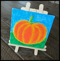 How to Paint a Pumpkin: Easy Acrylic Painting Lesson for Kids