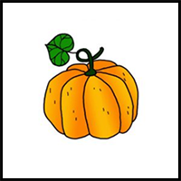 How to Draw a Pumpkin