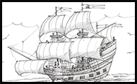 How to Draw the Mayflower - Spoken Tutorial