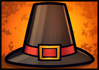 How to Draw a Pilgrim Hat