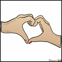 How to Draw Hand Heart, Hearts