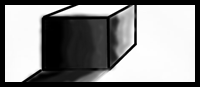 how to draw a 3D cube with shade