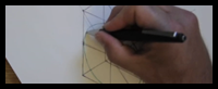 How to draw a perfect cylinder using a right angle prism as a guide