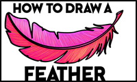 Learn How to Draw a Feather Easy Step by Step Drawing Tutorial for Beginners