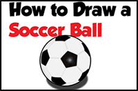 How to Draw a Soccer Ball Easy Step by Step Drawing Tutorial for Beginners