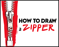 How to Draw a Zipper Easy Step by Step Drawing Tutorial