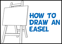 Learn How to Draw an Easel - Easy Step by Step Drawing Tutorial for Beginners