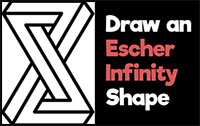 How to Draw a Cool Impossible Shape (Escher / Infinity Shape) Easy Step by Step Drawing Tutorial