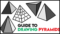 Learn How to Draw Pyramids : Guide to Drawing Pyramids from Different Angles for Beginners