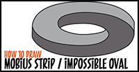 How to Draw an Impossible Oval / Mobius Strip / Möbius Strips in Easy Step by Step Drawing Tutorial for Kids