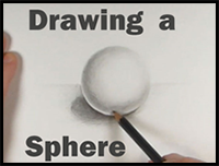 how to draw a sphere or ball with shading graphite pencils step by step drawing tutorial