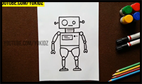 How to Draw a ROBOT Easy for Kids