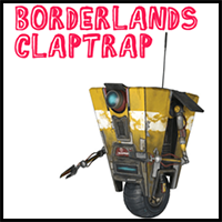 How to draw a Claptrap from the game Borderlands with easy step by step drawing tutorial