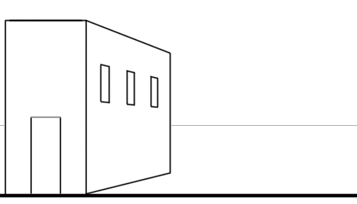 One Point Perspective Drawing Lessons : How to Draw Figures and Buildings  and Shapes in 1 Pt Perspective with Easy Tutorials