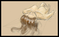Animated Drawing Tutorial to Draw Foreshortened Body Laying Down