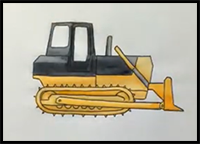 How to Draw for Kids: Bulldozer