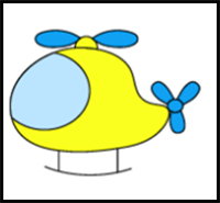 How to draw Helicopter