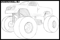 How to Draw a Monster Truck