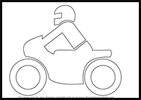 How to Draw a Motorcycle for Kids