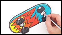 How to Draw a Skateboard