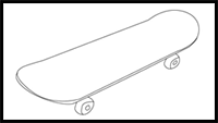 How to Draw a Skateboard