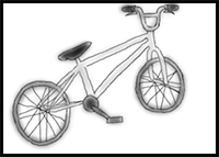 How to Draw a Bmx Bike