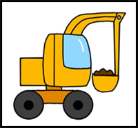 How to Draw an Excavator