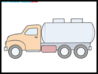 How to Draw a Tank Truck