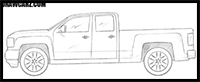 How to Draw a GMC Truck