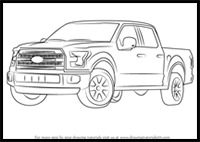 How to Draw Ford F-150 Truck