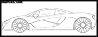 How to draw a McLaren P1