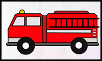 How to Draw Fire Truck in Simple and Easy Steps Guide