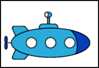 How to draw Submarine