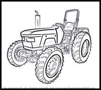 How to Draw a Tractor