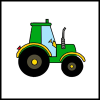 How to Draw a Tractor