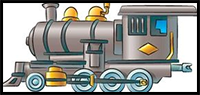 How to Draw Steam Engines in 7 Steps 