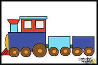 How to Draw a Simple Train