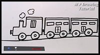 How to Draw a Train from Number 22 22 22