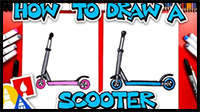 How to Draw a Scooter