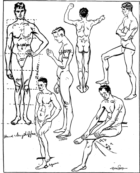 how to draw a man body for kids