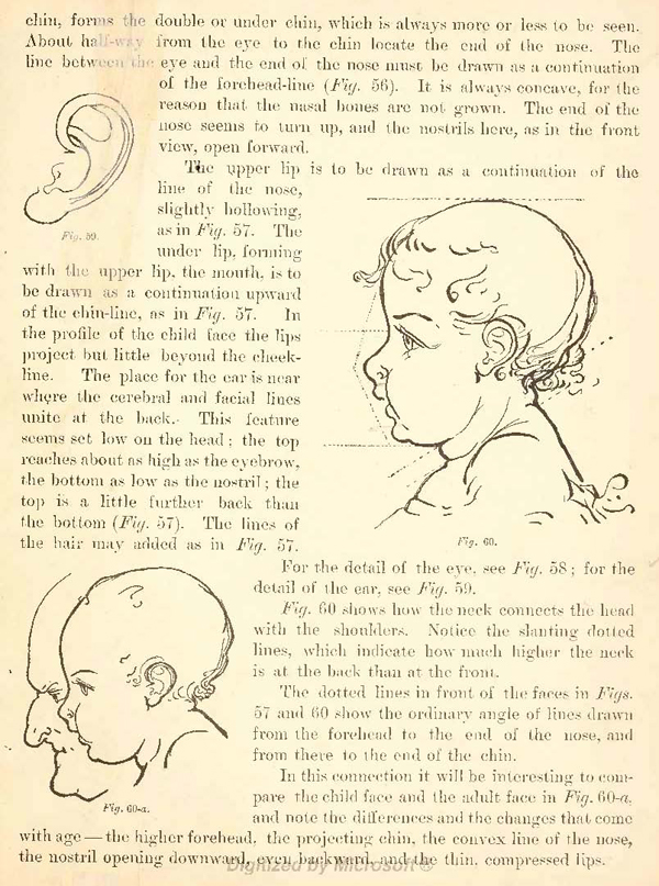 How to Draw Childrens Head from Side