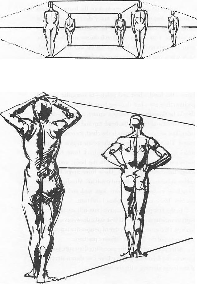 Drawing Figures & People in Perspective Drawing with One Point Two