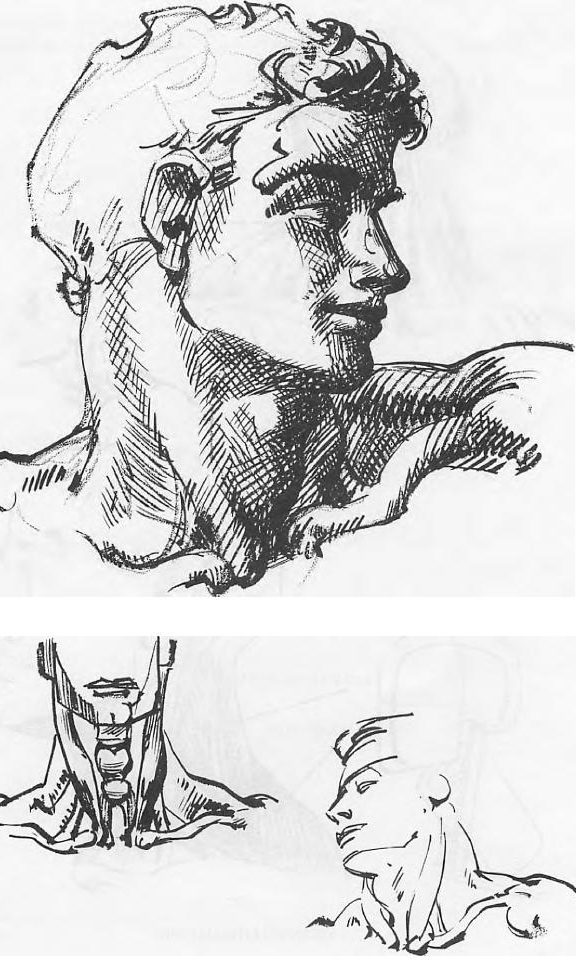 How to Draw Male and Female Necks and Head with Drawing Tutorials and