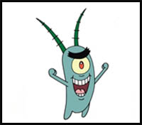 How To Draw Plankton From Spongebob Squarepants Lessons Drawing