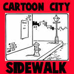 How to Draw a Cartoon City Sidewalk Scene