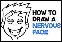 How to Draw Nervous, Paranoid Cartoon Faces