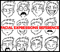 Facial Expressions Reference Sheet