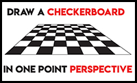 How to Draw a Checkerboard or Tiled Floor in Perspective