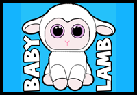How to Draw Baby Stuffed Animal Lambs