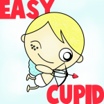 How to Draw Baby Cupid for Valentines Day 